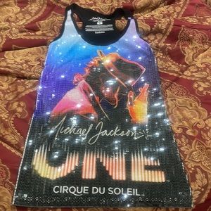 NWOT- Limited Edition Michael Jackson Cirque Du Soleil Sequin Shirt